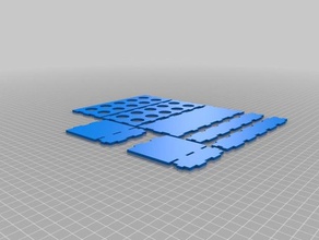 il mio personalizzato rack per provette 2x5-3mm biologia su misura 3d print model - Mito3D