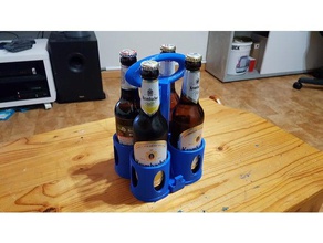 bouteille de bière transporteur ménage porteur la le pack traeger 3d print model - Mito3D