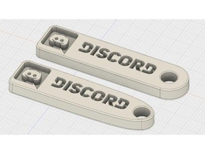 discord keychain keychains 3d print model - Mito3D