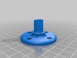 1 4-inch brad hole tee nut 3d printing 3d print model - Mito3D
