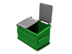 1 18 scale garbage dumpster playsets 3d print model - Mito3D
