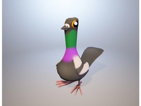 el baile de las palomas esculturas aves paloma la basura 3d print model - Mito3D