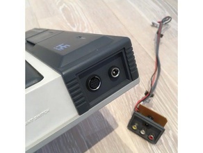 pce ifu-30 v port plate old - no pcb support video games pcengine rgb 3d print model - Mito3D