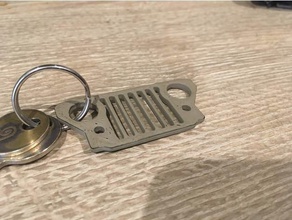 jeep key chain cj2a keychains 1947 keychain 3d print model - Mito3D