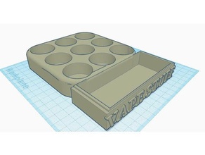 vape tutucu genişletilmiş overkillz suyu organizasyon 3d print model - Mito3D