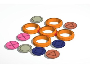 playstation spinner made tinkercad toys & games 3d print model - Mito3D