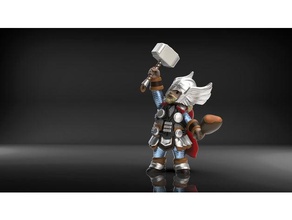 chubby thor low res people 3d print model - Mito3D