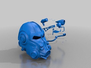 fallout 4 t-60 helmet 3d printing 3d print model - Mito3D