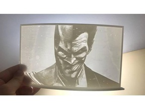 batman vs joker art de dc comics le lithophane 3d print model - Mito3D