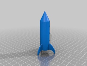 rocketship 3d printing 3d print model - Mito3D
