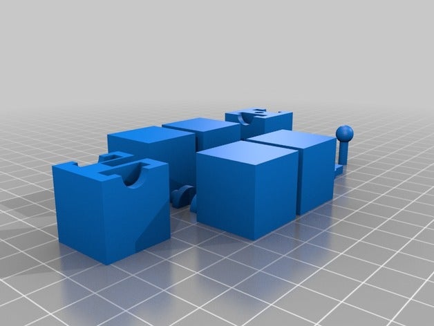 1x2x3 disquete cubo A impressão 3d 3D print model - Mito3D