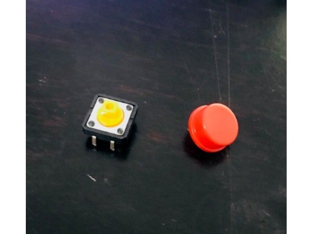 single push button switch box electronics pushbutton mount 3D print model - Mito3D