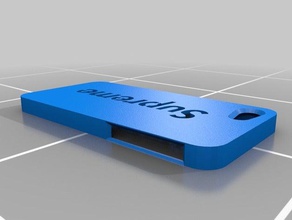 iphone 7 supreme case mobile phone iphone7 logo 3d print model - Mito3D