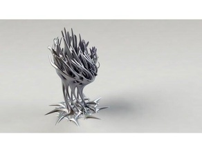 komplexe Wachstum Skulpturen Komplex Dekoration ornament Skulptur 3d print model - Mito3D