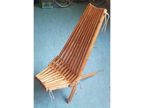 klappstuhl armchair outdoor & garden chair easychair folding liegestuhl lounger stuhl 3d print model - Mito3D
