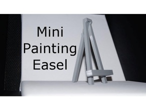 mini resim şövale sanat araçları 3d print model - Mito3D