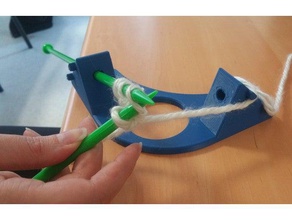 ot studente progetto di lavoro a maglia aiuto aide au tricotage dispositivo assistenza per anziani disabili tecnologie assistive ergotherapie la terapia occupazionale 3d print model - Mito3D