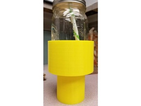 mason jar cup holder automotive 3d print model - Mito3D