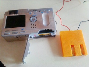 dummie de la batería pentax optio cámara freecad 3d print model - Mito3D