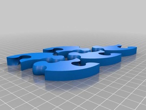 puzzle ring La impresión en 3d 3d print model - Mito3D