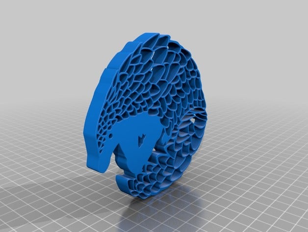 pangolin Kunst 2d-Kunst 3D print model - Mito3D