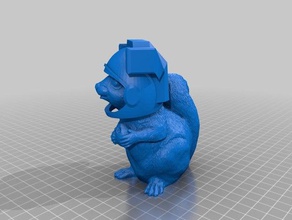 intergaláctica esquilo animais 3d print model - Mito3D