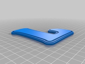 letra l pecado barra chaveiros personalizado 3d print model - Mito3D