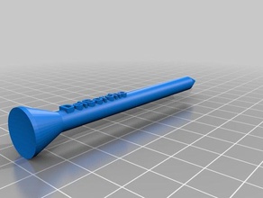 delsorchos golf tee sport & outdoors customized 3d print model - Mito3D