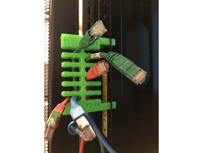 câble ethernet de l'organisateur l'électronique les câbles support la gestion des gestionnaire ordinateur le cordon réseau coureurs commutateur bureau outil organisateur organiser rack 3d print model - Mito3D