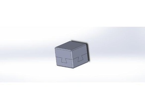 Schwalbenschwanz-puzzle unmöglich Objekt Rätsel puzzle-box 3d print model - Mito3D