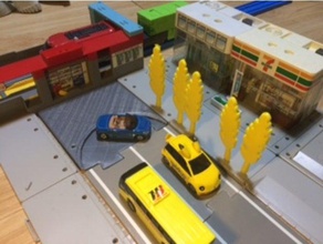 u-turn de route la ville tomica jouets construction 3d print model - Mito3D