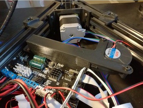 anycubic trigorilla controlador paso a del túnel de enfriamiento Impresora 3d accesorios kossel enfriador conducto refrigeración delta refrigerador tmc2100 tmc2208 3d print model - Mito3D