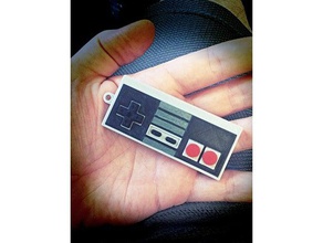 nes controller keychain - full color keychains 3d print model - Mito3D