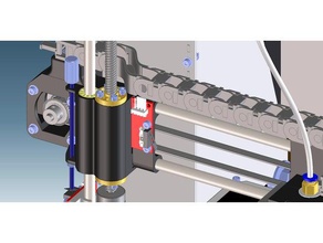 prusa i3 contra la reacción en el eje z Impresora 3d de las piezas anti-retroceso contragolpe tensor correa energía cadena igus los frutos secos spindel spindelmutter huso trapez trapezoidal trapezspindel umkehrspiel x cinturón z-achse z-eje achse 3d print model - Mito3D