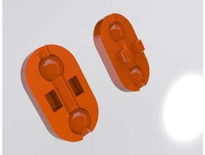 boule de la chaîne d'connecteur les pièces rechange boule-de poulie connecteur le rideau réparation 3d print model - Mito3D