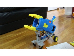 turning buzz bee air warriors cyclonic into drone engineering toys esp32 nerf blaster 3d print model - Mito3D