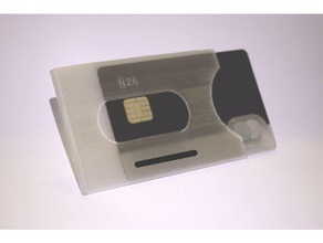 carta di credito copertura organizzazione la wallet 3d print model - Mito3D