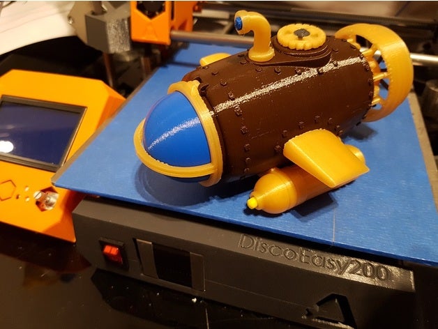 petit sous-marin jouets de construction sous marin 3D print model - Mito3D