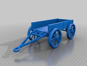 museumsdorf wagen - dönen tekerlekler araç 3d print model - Mito3D