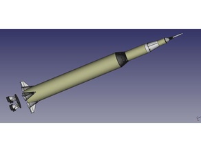 saturno v modelo de foguete bt 80 veículos saturnv 3d print model - Mito3D