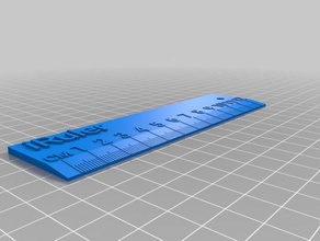 my customized iruler ruler office 3d print model - Mito3D