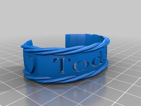 today bracelet v2 3d printing alcoholics anonymous just narcotics 3d print model - Mito3D