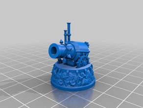 gloomhaven monster - ancient artillery toy & game accessories 28mm cannon 3d print model - Mito3D