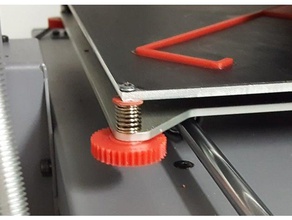 thumb screw bed leveling 3d printer parts wanhao duplicator i3 mods plus 3d print model - Mito3D