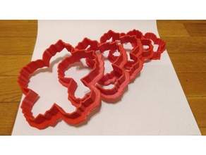 cake mold peony kitchen & dining biscuit biscuits cakedesign press 3d print model - Mito3D