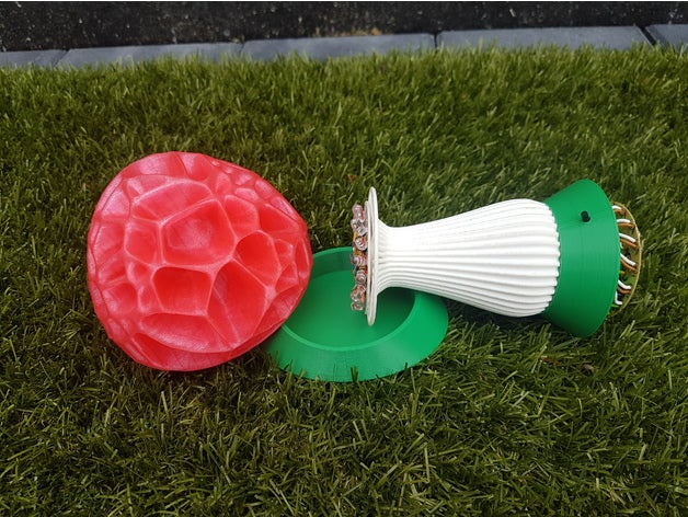 fungo lampada base di appoggio arredamento la della il stand voronoi 3D print model - Mito3D