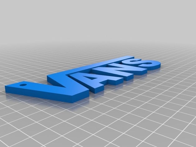 logo vans art 3D print model - Mito3D