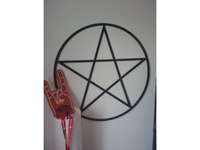 pentagram wall signs & logos 3d print model - Mito3D
