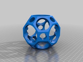 truncado cuboctahedron matemática octaedro poliedros poliedro 3d print model - Mito3D