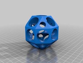 rhombicuboctahedron per la matematica ottaedro poliedri poliedro 3d print model - Mito3D